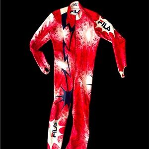Ski race suit brand Fila